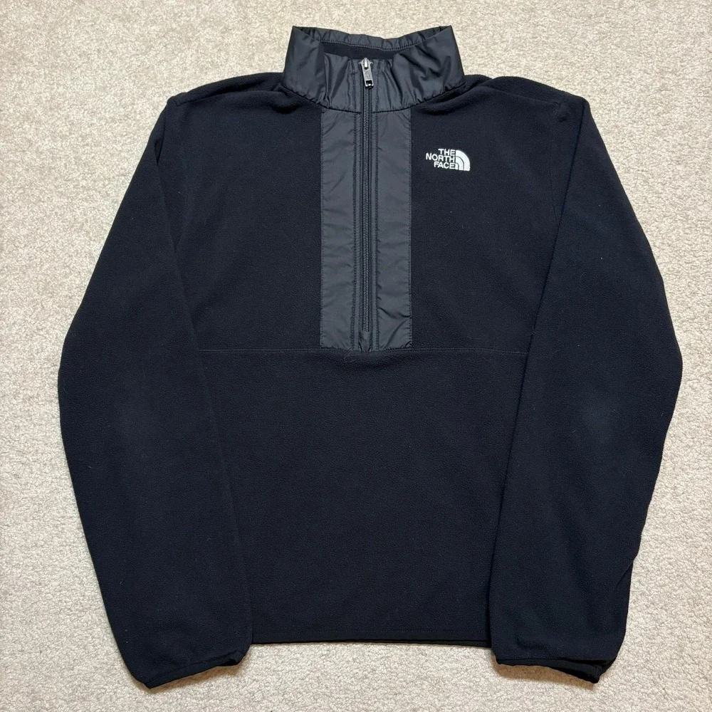 The North Face Jacket Teen XL 14-16 Black Fleece 1/4 Zip‎ Pullover NF0A7WQPJK3